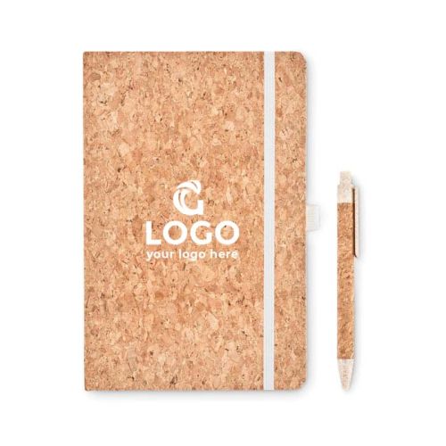 Cork notebook with pen - Image 1